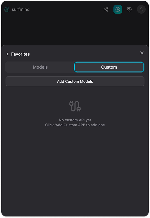 SurfMind Custom tab